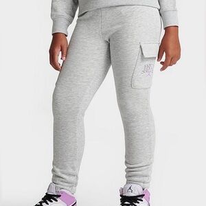 GIRLS’ Jordan Jumpman Cargo Jogger Pants - Light Gray Heather